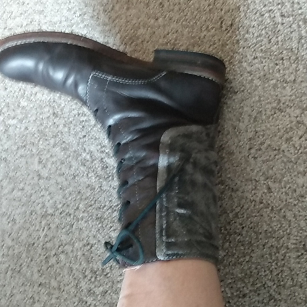 Unique True Religion Combat boots. Genuine leather.